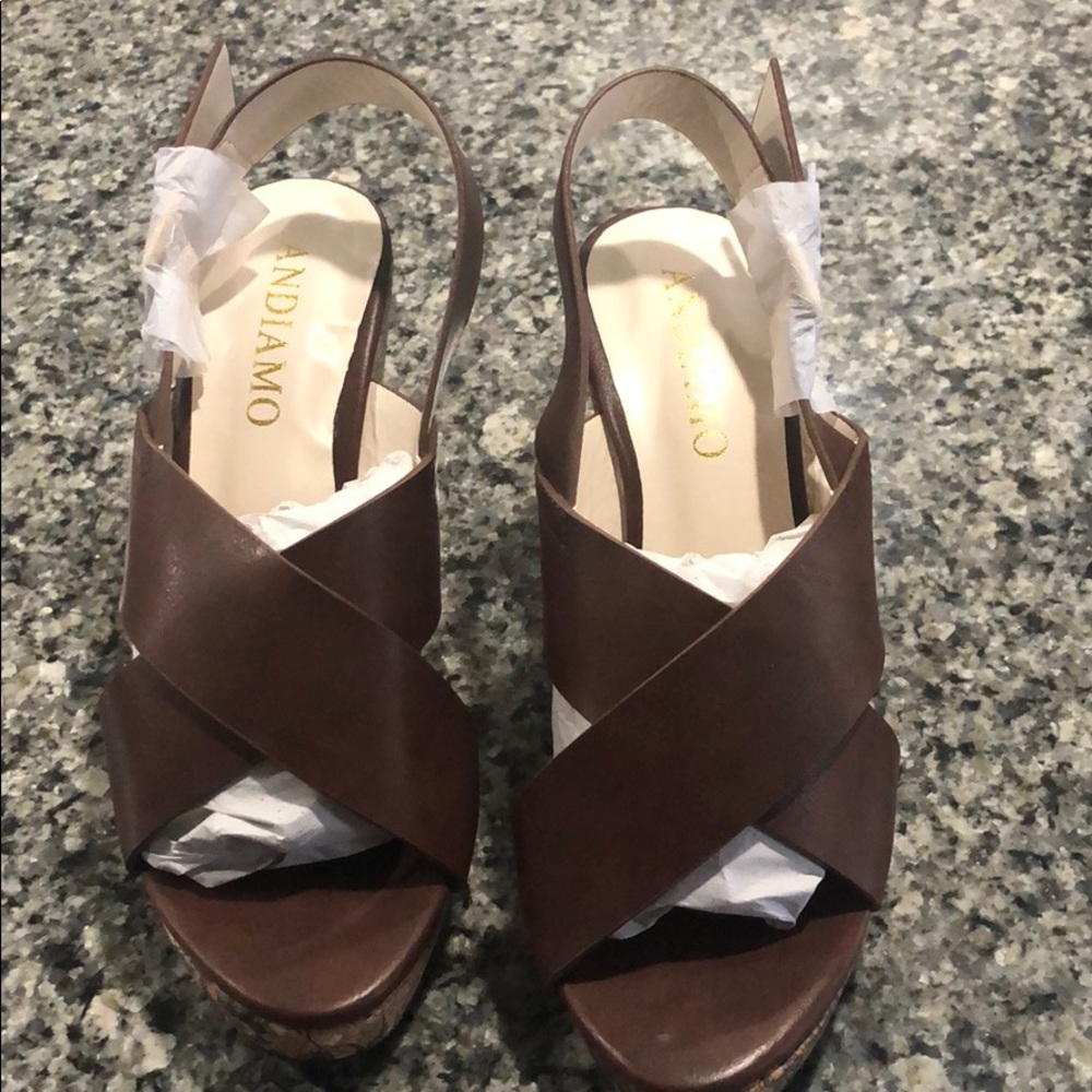 Brand New Andiamo Wedge Sandals